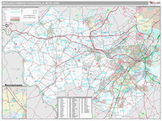 Middlesex-Somerset-Hunterdon Metro Area Digital Map Premium Style